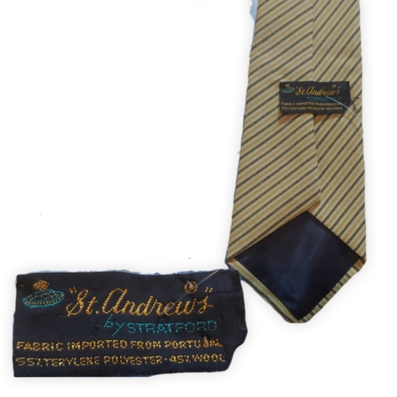 Stratford Accessories Stratford Vintage Mustard Strip Tie Poshmark